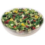 Cambro PSB18176 Salad/Pasta Serving Bowls, 20.2qt, Round, Polycarbonate, 18(w) x 18(d) x -5-3/4(h) inch, NSF Listed - 4 each