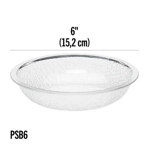 Cambro PSB6176 Soup/Salad/Pasta/Cereal Bowls, 18.8oz, Round, Polycarbonate, 6(w) x 6(d) x 1-1/2(h) inch, NSF Listed – 1 Dozen