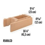 Cambro R500LCD110 Camtainers® Stand Risers, Fit (4.75) & (2.5Gallon(s) Beverage Servers, Black, 9-1/8(w) x 16-1/4(d) x 4-9/16(h) Inch, NSF Listed