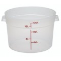 Cambro RFS12PP190 12qt Round Translucent Polypropylene Food Container, NSF Listed