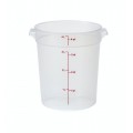 Cambro RFS4PP190 4qt Round Translucent Polypropylene Food Container, NSF Listed