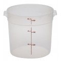 Cambro RFS6PP190 6qt Round Translucent Polypropylene Food Container, NSF Listed