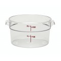 Cambro RFSCW2135 2qt Clear Polycarbonate Round Food Container, NSF Listed, 1 each