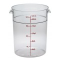 Cambro RFSCW22135 22 Qt Clear Polycarbonate Round Food Storage Container