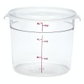 Cambro RFSCW6135 6qt Clear Polycarbonate Round Food Container, NSF Listed, 1 each