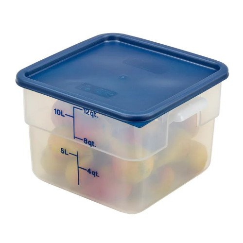 Cambro SFC12453 CamSquares® Lids, Fit 12 & 18qt & 22qt Square Containers, Midnight Blue, NSF Listed - 6 each