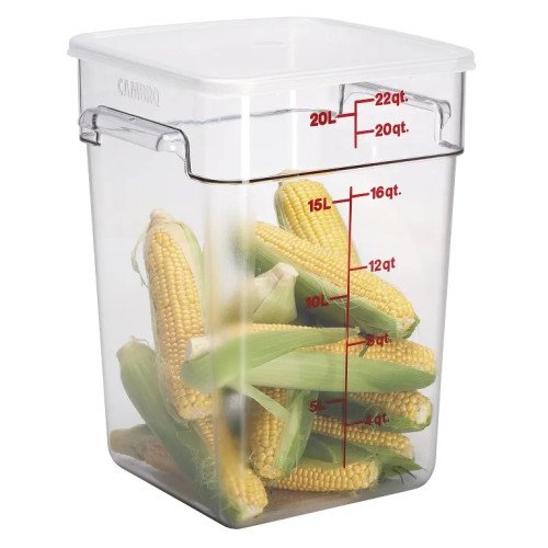 Cambro SFC6SCPP190 Seal Coves,  Fit 12 & 18 & 22qt Camsquares® Containers, Translucent, Polyethylene, NSF Listed, 6 each