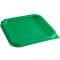 Cambro SFC2452 CamSquares® Lids, Fit 2 & 4qt Square Containers, Kelly Green, NSF Listed - 6 each