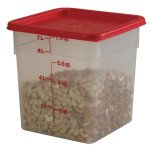 Cambro SFC6451  CamSquares® Lids, Fit 6 & 8qt Square Containers, Winter Rose, NSF Listed - 6 each