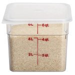 Cambro SFC6SCPP190 Seal Coves,  Fit 6 & 8qt Camsquares® Containers, Translucent, Polyethylene, NSF Listed, 6 each