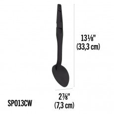 Cambro SPO13CW110 Camwear® Serving Spoons, Solid, Black, Polycarbonate, 13-1/8((L) inch, NSF Listed – 1 Dozen