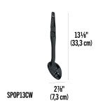 Cambro SPOP13CW133 Camwear® Serving Spoons, Perforated, Beige, Polycarbonate, 13-1/8((L) inch, NSF Listed – 1 Dozen