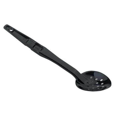 Cambro SPOP13CW110 Camwear® Serving Spoons, Perforated, Black, Polycarbonate, 13-1/8((L) inch, NSF Listed – 1 Dozen