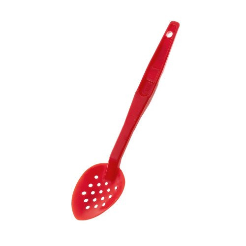 Cambro SPOP13CW404 Camwear® Serving Spoons, Perforated, Red, Polycarbonate, 13-1/8((L) inch, NSF Listed – 1 Dozen