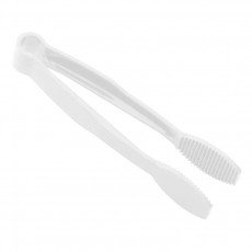 Cambro TG6148 Camwear® Lugano® Flat Grip Tongs, White, Polycarbonate,6(L) inch, NSF Listed – 1 Dozen
