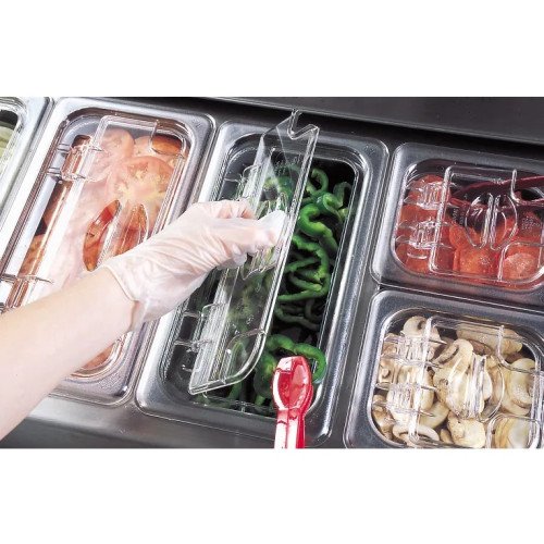 Cambro TG6404 Camwear® Lugano® Flat Grip Tongs, Red, Polycarbonate, 6(L) inch, NSF Listed – 1 Dozen