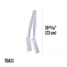 Cambro TGA11110 Camwear® Lugano® Angled Tongs, Black, Polycarbonate, 10-13/16(L) inch, NSF Listed – 1 Dozen