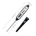 CDN DT450X Digital Pocket Thermometer, Black, NSF Listed