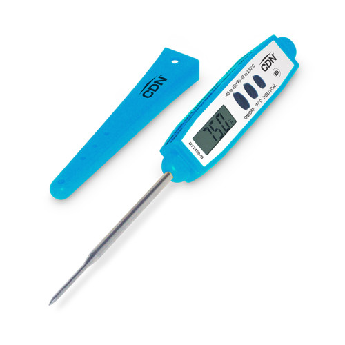 CDN DTT450-B Thin Tip Pocket Thermometer, Blue, NSF Listed