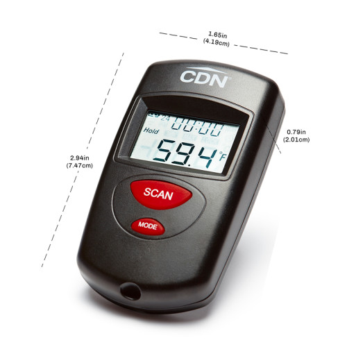 CDN IN482 Infrared Wireless Thermometer, Timer & Clock, WBENC Listed