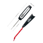CDN Q2-450X Heavy Duty Thin Tip Thermometer, Black, NSF Listed