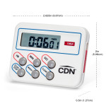 CDN TM8 Multi-Task Timer & Clock, CE Listed