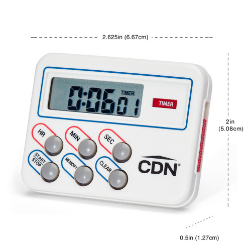 CDN TM8 Multi-Task Timer & Clock, CE Listed