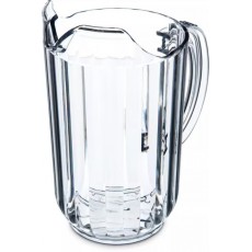 Carlisle 553807 Pitchers, 48oz Capacity, Clear Polycarbonate, NSF Listed