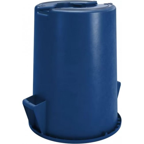CFS Brands Bronco 84104414 Trash Can, (44)Gallon(s), Round, Polyethylene, Blue, NSF Listed
