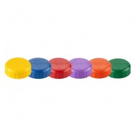 San Jamar EZ-Kleen 8573CLC Sauce Bottle Top Caps, Assortment Colors, Fits 24oz bottles, NSF Listed, 6 each