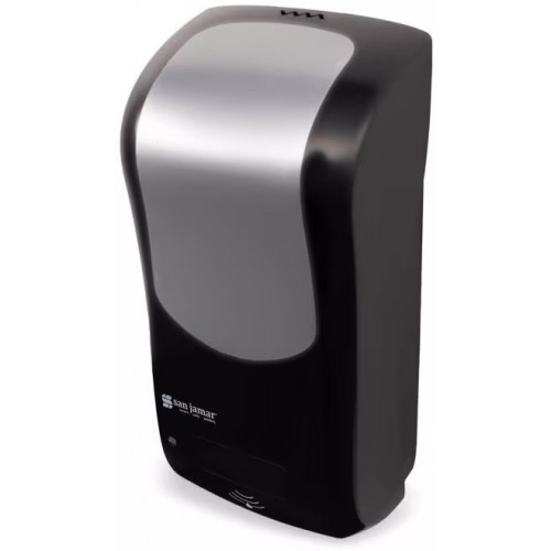 San Jamar SHF970BKSS Summit RelyÂ® Hybrid Electronic Soap Foam Dispenser, 900mL Capacity, Black/Silver