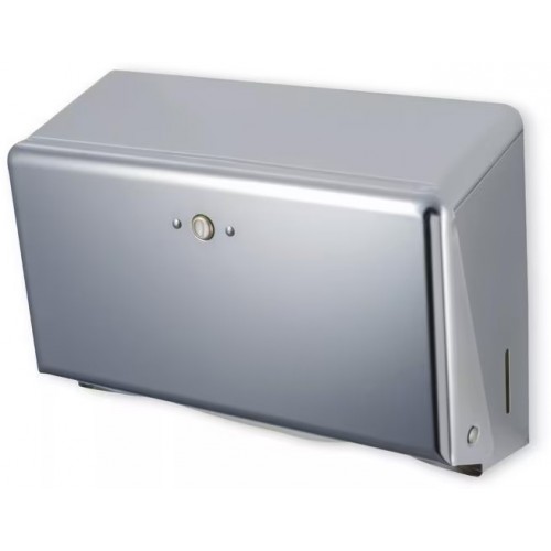 San Jamar T1950XC Mini 150 C-Fold/ 450 Multifold Towel Dispenser, Metal Chrome