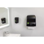 San Jamar T7400REBK Simplicity ecoLogic Essence Mechanical Hands-Free Towel Dispenser, Black