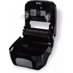 San Jamar T7470BKSS Roll Paper Towel Dispenser, Wall Mount, Hands-Free, Plastic, Black/Stainless