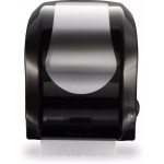 San Jamar T7470BKSS Roll Paper Towel Dispenser, Wall Mount, Hands-Free, Plastic, Black/Stainless