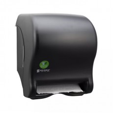 San Jamar T8000REBK Tear-N-Dry Essence EcoLogic Roll Towel Dispenser, Black