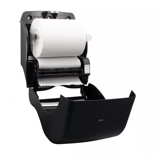 San Jamar T8400REBK Smart Essence ecoLogic Electronic Roll Towel Dispenser, Black
