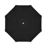 California Umbrella Venture Series ALTO118002-5408-DWV Commercial Patio Umbrella, 11ft, Round, Aluminum Pole with Pulley Lift and Fiberglass Ribs, Sunbrella 1A Black Fabric