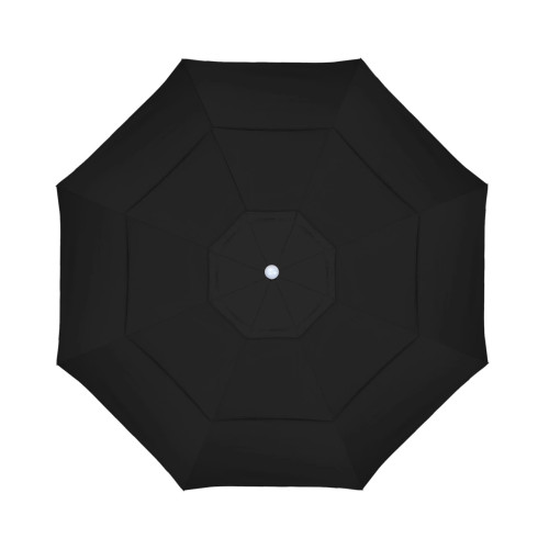 California Umbrella Venture Series ALTO118002-5408-DWV Commercial Patio Umbrella, 11ft, Round, Aluminum Pole with Pulley Lift and Fiberglass Ribs, Sunbrella 1A Black Fabric