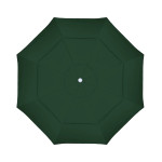 California Umbrella Venture Series ALTO118002-5446-DWV Commercial Patio Umbrella, 11ft, Round, Aluminum Pole with Pulley Lift and Fiberglass Ribs, Sunbrella 1A Forest Green Fabric