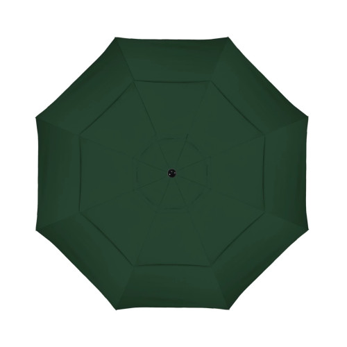 California Umbrella Venture Series ALTO118302-5446 Commercial Patio Umbrella, 11ft, Black Aluminum Pole with Pulley Lift and Fiberglass Ribs, Sunbrella 1A Forest Green Fabric