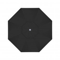California Umbrella Venture Series ALTO908002-5408 Commercial Patio Umbrella, 9ft, Aluminum Pole with Push Lift and Fiberglass Ribs, Sunbrella 1A Black Fabric