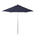 California Umbrella Venture Series ALTO908002-5439 Commercial Patio Umbrella, 9ft, Aluminum Pole with Push Lift and Fiberglass Ribs, Sunbrella 1A Navy Blue Fabric