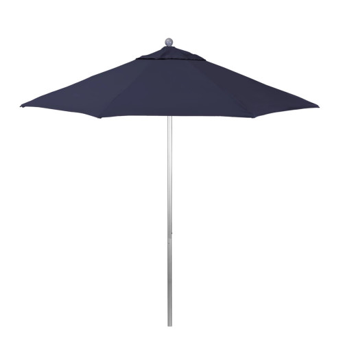 California Umbrella Venture Series ALTO908002-5439 Commercial Patio Umbrella, 9ft, Aluminum Pole with Push Lift and Fiberglass Ribs, Sunbrella 1A Navy Blue Fabric