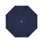 California Umbrella Venture Series ALTO908002-5439 Commercial Patio Umbrella, 9ft, Aluminum Pole with Push Lift and Fiberglass Ribs, Sunbrella 1A Navy Blue Fabric