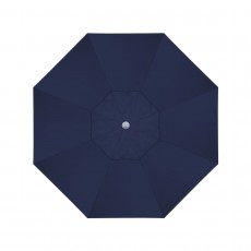California Umbrella Venture Series ALTO908002-5439 Commercial Patio Umbrella, 9ft, Aluminum Pole with Push Lift and Fiberglass Ribs, Sunbrella 1A Navy Blue Fabric