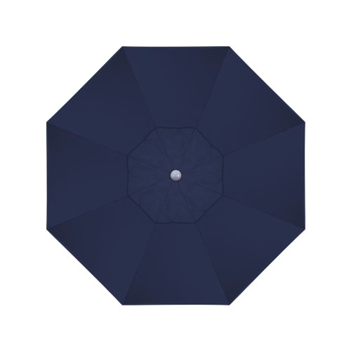 California Umbrella Venture Series ALTO908002-5439 Commercial Patio Umbrella, 9ft, Aluminum Pole with Push Lift and Fiberglass Ribs, Sunbrella 1A Navy Blue Fabric