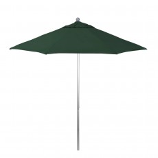 California Umbrella Venture Series ALTO908002-5446 Commercial Patio Umbrella, 9ft, Aluminum Pole with Push Lift and Fiberglass Ribs, Sunbrella 1A Forest Green