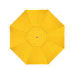 California Umbrella Venture Series ALTO908002-5457 Commercial Patio Umbrella, 9ft, Aluminum Pole with Push Lift and Fiberglass Ribs, Sunbrella 1A Sunflower Yellow Fabric
