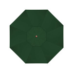 California Umbrella Venture Series ALTO908202-5446 Commercial Patio Umbrella, 9ft, Natural Oak Aluminum Pole with Push Lift and Fiberglass Ribs, Sunbrella 1A Forest Green Fabric